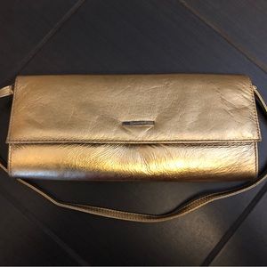 Danier Genuine Leather 🌟Gold Bag/Clutch